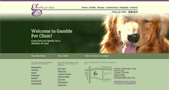 Desktop Screenshot of gamblepetclinic.com