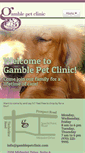 Mobile Screenshot of gamblepetclinic.com